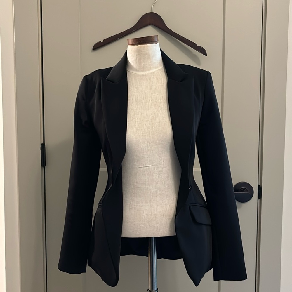 Meshki black tailored blazer